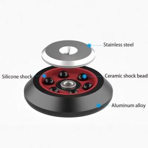 4개 HIFI 오디오 스피커 앰프 프리 DAC CD 플레이어 세라믹 충격 비드 발 피트 패드 스파이크 절연 스탠드