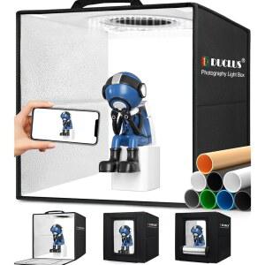 듀클러스 라이트 박스 사진, 120개의 LED 조명이 있는 12