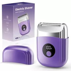 여성용 무선 전기 면도기 LED 디스플레이가 장착된 여행용 IPX7 방수 습식 건식 Pubic Face Bikini 팔