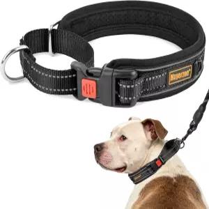 중형 대형견용 메이어존 마팅게일 칼라 버클이 달린 당김 방지 도그 야외에서 걷는 훈련용 소프트 패딩