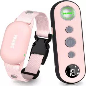 PAHOG 반려견 충격 칼라 1000피트 원격 방수 훈련 대형 중형견용 충전식 전기 3가지 모드 삐 소리 진동