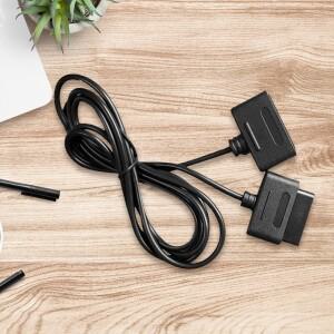 o 호환 Super SNES 레트로 콘솔용 호환 1.8m 게임 컨트롤러 연장 케이블 간편한 연결 호환 액세서리