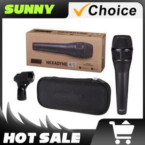 NXN8/S 단일지향성 다이나믹 보컬 마이크 (전문가용 라이브 공연, 클립 및 휴대용 케이스 포함)