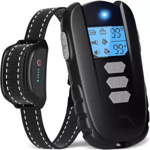 리모컨이 있는 반려견 충격 칼라 - 10？120파운드 2000피트 장거리 IPX7 방수 충전식 훈련 4가지 안전 모드