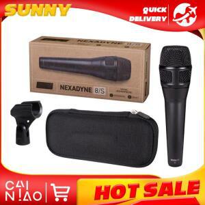 NXN8/S 카디오이드 다이나믹 보컬 마이크 (전문 라이브 공연용, 클립 및 휴대용 케이스 포함)