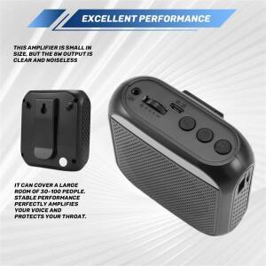 효율적인 휴대용 음성 증폭기 마이크 헤드셋, 교사, 투어 가이드, 교실용 충전식