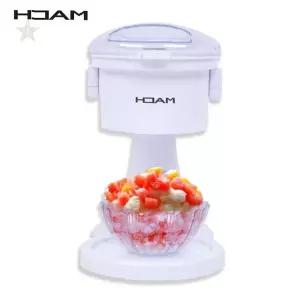 가정용 얼음 갈기 기계 여름 디저트 제조 장치 투명 용기 간편 조작 빙수 제작