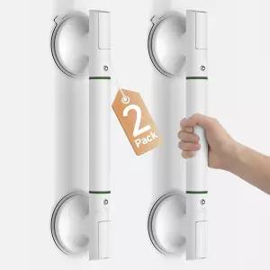 도자와 샤워 2팩용 바 노인 흡입용 헤비 듀티 핸들 탈착식 17.7인치 노드릴 욕실 안전 핸디캡 보조기