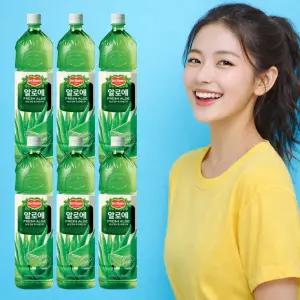 1.5L x 6페트병 세트 델몬트 알로에주스 과채음료 알로에베라음료수 청량감 여름음료 상큼한 식사후 디저트