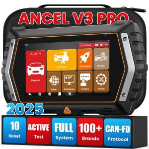 최신 ANCEL V3 Pro 5.5인치 4-IN-1 실시간 데이터 스트림 OBD2 전체 시스템 진단 도구 ABS EPB DPF 오일 리