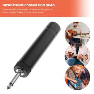기타 바이올린 색소폰 Erhu 커패시터용 호환 범용 호환 마이크 오디오 변환기 .35mm ~ 잭 어댑터 컴팩트 메