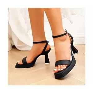 MN 여성 웨지힐 샌들 하이힐 여름 빅사이즈 화 오픈토 스트랩 스틸레토 인기2