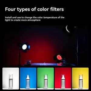 여행 허니콤 그리드 4 컬러 필터 Godox BD-04 사진 스튜디오 용 18Cm 용 헛간 도어 리플렉터