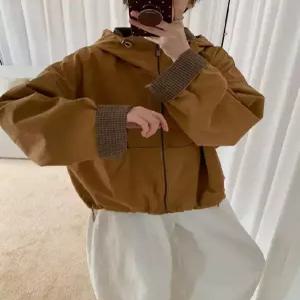 솔저스여친 후드 체크 카디건 올 오버 스트링 블레이저 OPH1