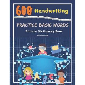 [미국배송] 600 손글씨 연습 기본 단어 그림 사전 영어 우르두어 책: 스피드 티칭 들은 ... 대문자 쓰기 기술뿐만 아니라 ...을 통해 트레이스 읽기와 만화 어휘 쓰기를 배웁니다.