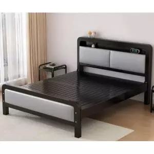 모던한 머스코 AROHACOM 침대 검은색 철제 04FS25 침대프레임 000