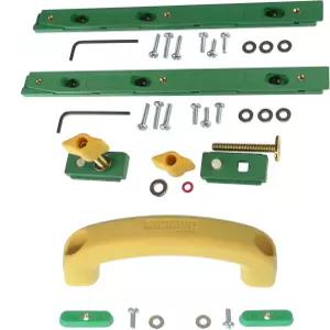 테이블 톱 및 라우터 MATCHFIT 지그 핸들이 있는 마이크로지그 제로플레이 마이터 바 2팩