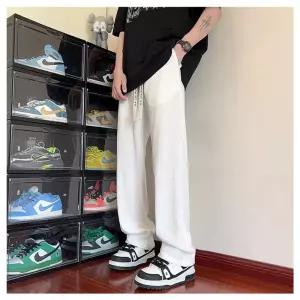 팬츠 남성용 면 여름 쿨 얇은 빅사이즈 아이스팬츠 심플데일리룩 스트레이트 배기 슬랙스 OOTD2
