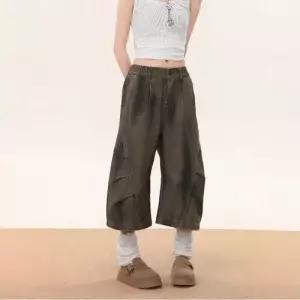 팬츠 청 빈티지 남성용 데이트룩 카고 워싱 커프 나염 인기1