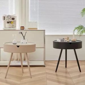 원형 사이드테이블 철제 쇼파테이블 다용도 수납 모던