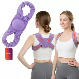 수면을 위한 QAUUHJL 어깨 보조기 남성용 허리 교정기를 착용하고 올바른 정렬 지원 장치 야간 오프너