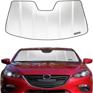 마쓰다 3 2014-2018 해치백/세단용 피게니우스 윈드실드 선쉐이드 반사 알루미늄 필름 전면 유리창 -