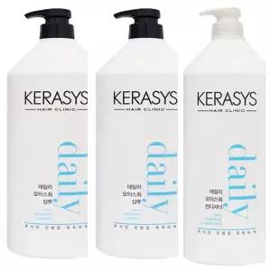 케라시스 데일리 모이스춰 샴푸 1500ml 2개 + 컨디셔너 1500ml 1개