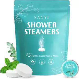 샤워 스티머 아로마테라피 15팩 어머니의 날을 위한 엄마 선물 천연 에센셜 오일이 함유된 유칼립투스 민트