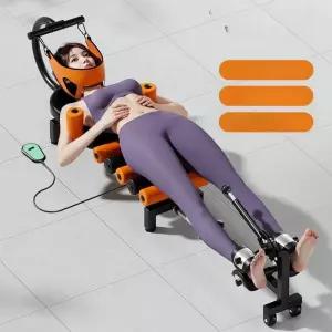 제이코 거북목 교정기 디스크 전동 평면 견인 침대 목 견인기 허리 스트레칭 진정