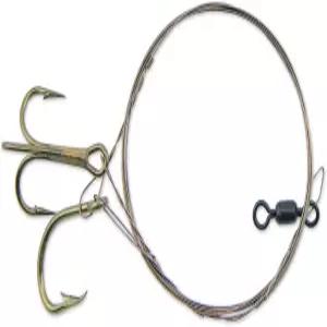 C H 라이브 미끼 스위블 트레블 와이어 훅 브라운 카모 리그 3피트/0.91미터