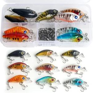 Realure 9종 있는 농어용 워블러 하드 혼합 베이스용 미끼 트라우트 낚시 크랭크베이트 파이크 트레블