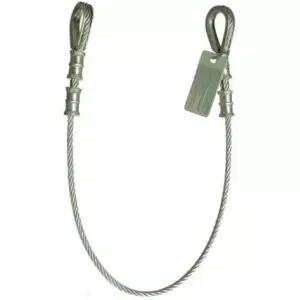 가디언 폴 프로텍션 10440 3피트 비닐 코팅 아연 도금 케이블 초커 앵커(심블 끝 포함)