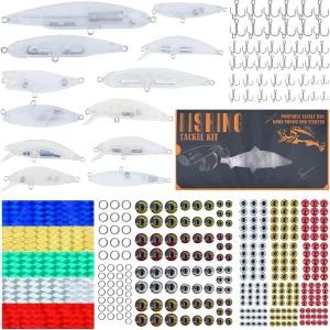357개의 DIY 만들기를 위한 미끼 낚시 포함되어 않은 훅이 있습니다 블랭크 - 스티커 트레블 나만의 용품