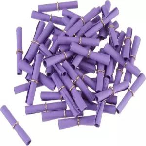 메카닉시티 5x5cm 미니 빈티지 메시지 종이 두루마리 파티 생일을 위한 발렌타인 소원 롤 다크 퍼플