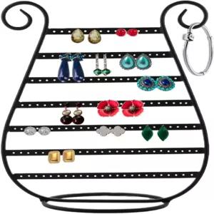 망고 스팀 하프 스터드 귀걸이 주얼리 정리함 진열대 보관 선물 (블랙 슬림)