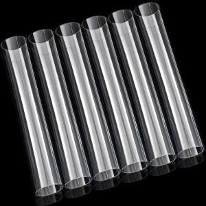 [미국배송] EORBOW 6팩 투명 폴리카보네이트 튜브 2인치 OD 원형 플라스틱 13인치 길이의 깨지지 않는 PC 경질 파이프 조명 모델 수도 배관 2MM 벽 두께