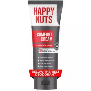 남성용 해피 너츠 컴포트 크림 데오드란트 땀 방지 냄새 제어 알루미늄 프리 및 위생 제품 전용 2.25온스