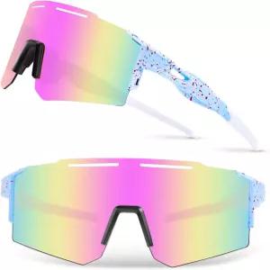 여성 남성 청소년을 위한 리얼리스 편광 스포츠 러닝 선글라스 야구 달리기 자전거 타기 낚시를 자외선