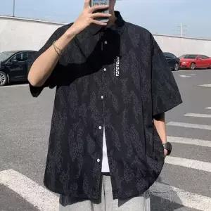 남사친 여름 캐주얼 얇은 솔리드 빅사이즈 쿨링 셔츠 반팔 트렌드 데이트룩 인기2