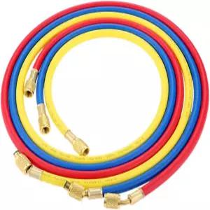 R410A AC 충전 호스 세트 60인치 1/4인치 SAE 800 PSI HVAC 에어컨 냉매 R134A R12 R22