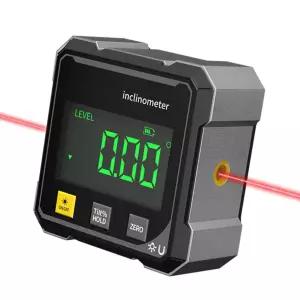 전자 및 4면 마그네틱 베이스가 장착된 디지털 앵글 파인더 - LED 디스플레이 큐브 경사계 테이블 톱