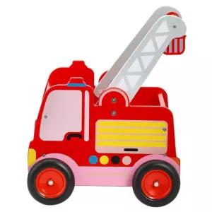 돌아기 걸음마보조 소방차 원목 밀대장난감 밀기 첫돌선물 보행기 돌봄센터