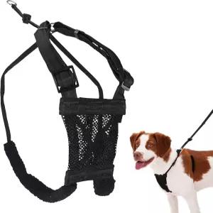 스포른 노 풀 도그 하네스 중형견용 내구성 나일론 메시 초크 디자인 없음 패딩 구속 슬리브 조절 가능한