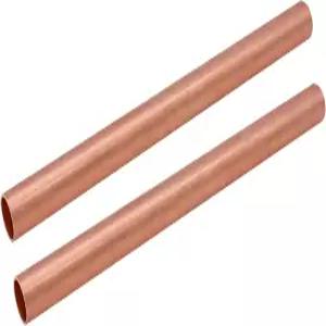 배관 라인 냉장고 산업을 위한 2PCS 고체 구리 튜브 파이프 1/8인치 OD×250mm 길이의 매끄러운 원형