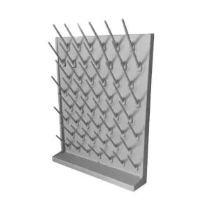 밝은 화이트봉 비커 27봉 실험실 양면 진열대 컵 배수 꽂이