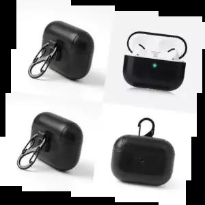 인조가죽에어팟프로 세련된 보호 케이스 고급스러움 내구성 간편한 휴대용 액세서리 디자인