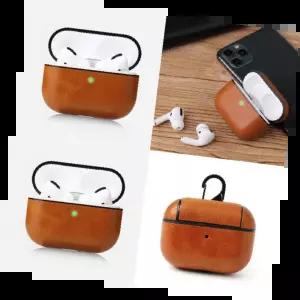 인조가죽에어팟프로 프리미엄 보호 케이스 내구성 좋은 디자인 세련된 남녀공용 충격 흡수형 색상 다양함