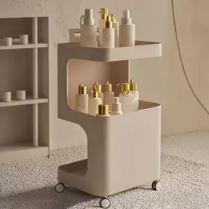 피부관리실 이동식 트롤리 에스테틱 수납장 바퀴달린 수납함 카트 미용실용 보관대