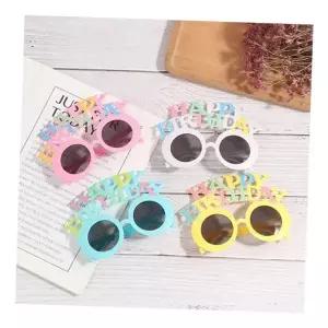 생일 안경 이벤트 선글라스 어린이 생일 파티 안경 축제 플라스틱 기념품 꾸미기 장난감 코스튬 소품 장식