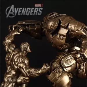 수제작 무거운 어벤져스 전투씬 합체 헐크버스터 분리 장면 MK44 피규어 헐